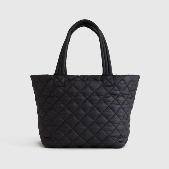 Quince Handbags - QUINCE Transit Quilted Carry-All Tote Black